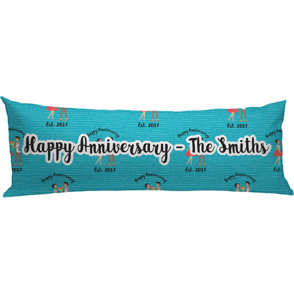 Custom Happy Anniversary Body Pillow Case (Personalized)