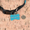 Happy Anniversary Bone Shaped Dog ID Tag - Small - In Context