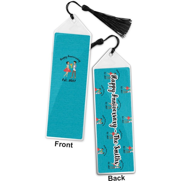 Happy Anniversary Bookmark with tassel - Front and Back