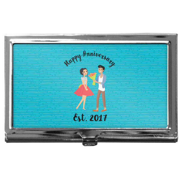 Custom Happy Anniversary Business Card Case