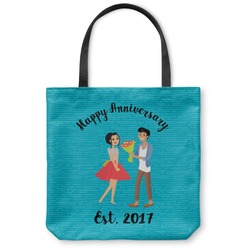 Happy Anniversary Canvas Tote Bag (Personalized)