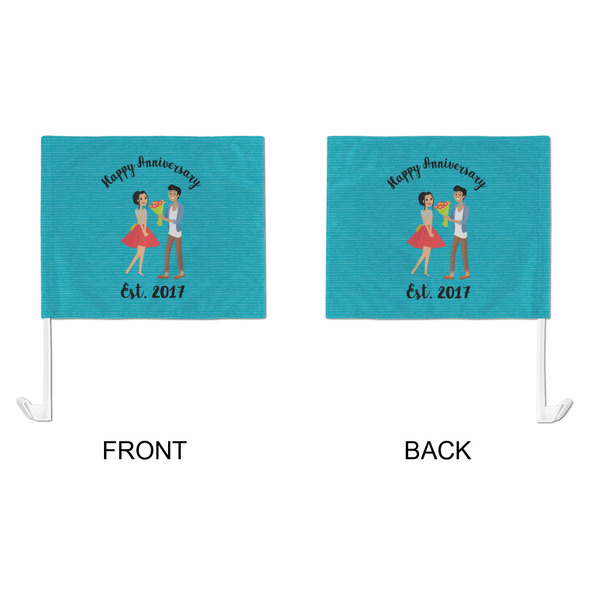Happy Anniversary Car Flag - Large - APPROVAL