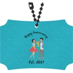 Happy Anniversary Rear View Mirror Ornament (Personalized)