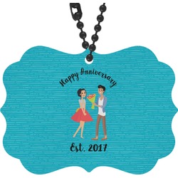 Happy Anniversary Rear View Mirror Charm (Personalized)
