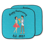 Happy Anniversary Car Sun Shade - Two Piece (Personalized)