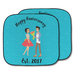 Happy Anniversary Car Sun Shade - Two Piece (Personalized)