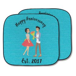 Happy Anniversary Car Sun Shade - Two Piece (Personalized)