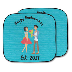 Happy Anniversary Car Sun Shade - Two Piece (Personalized)