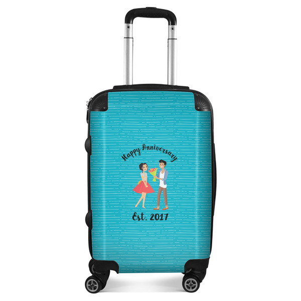 Custom Happy Anniversary Suitcase - 20" Carry On (Personalized)