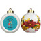 Happy Anniversary Ceramic Christmas Ornament - Poinsettias (APPROVAL)