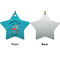 Happy Anniversary Ceramic Flat Ornament - Star Front & Back (APPROVAL)