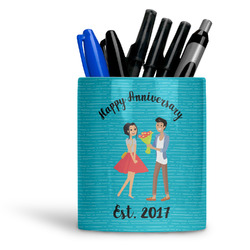 Happy Anniversary Ceramic Pen Holder