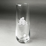 Happy Anniversary Champagne Flute - Stemless Engraved (Personalized)