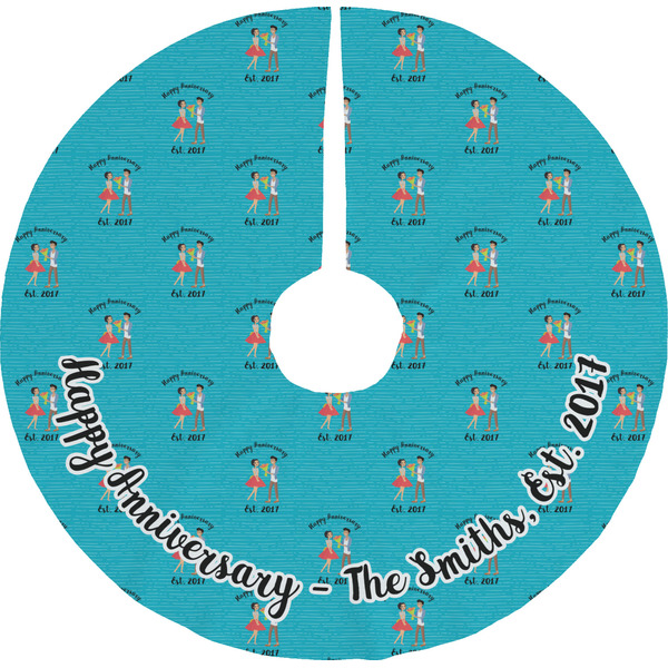 Custom Happy Anniversary Tree Skirt (Personalized)