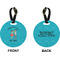Happy Anniversary Circle Luggage Tag (Front + Back)