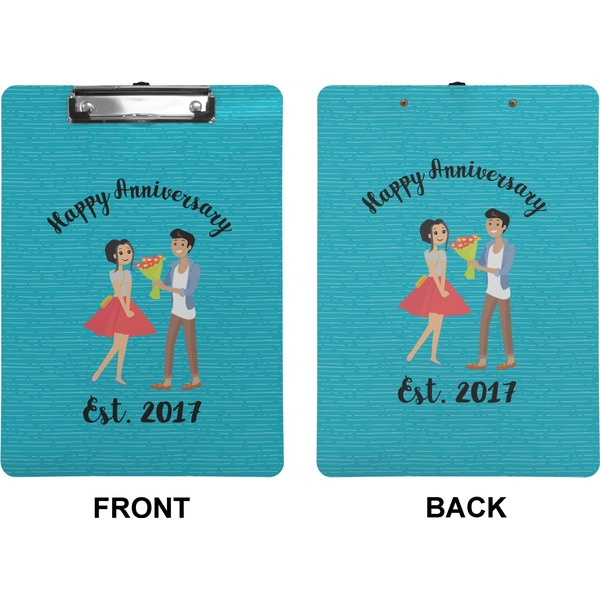 Happy Anniversary Clipboard (Letter) (Front + Back)