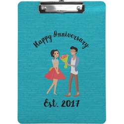 Happy Anniversary Clipboard (Letter Size) (Personalized)