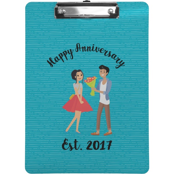 Custom Happy Anniversary Clipboard (Letter Size) (Personalized)