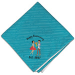 Happy Anniversary Cloth Dinner Napkin - Single w/ Couple's Names
