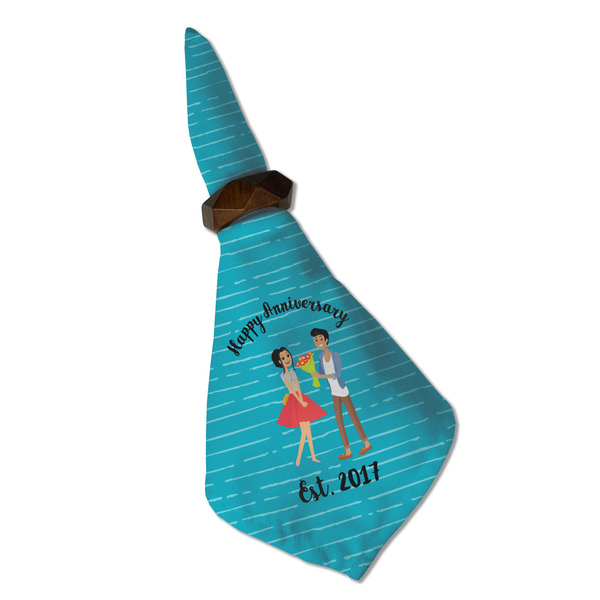 Happy Anniversary Cloth Napkins - Personalized Dinner (Folded in Ring) (MAIN)
