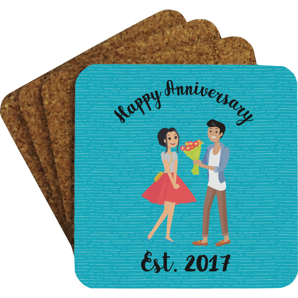 Happy Anniversary Coaster Set (Personalized)