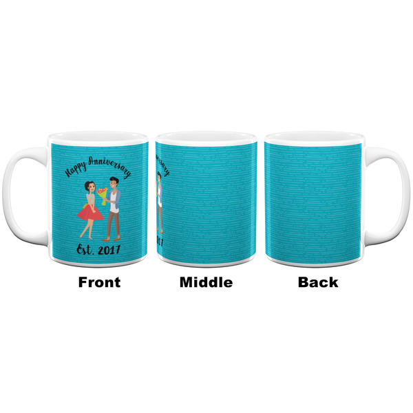 Happy Anniversary Coffee Mug - 11 oz - White APPROVAL