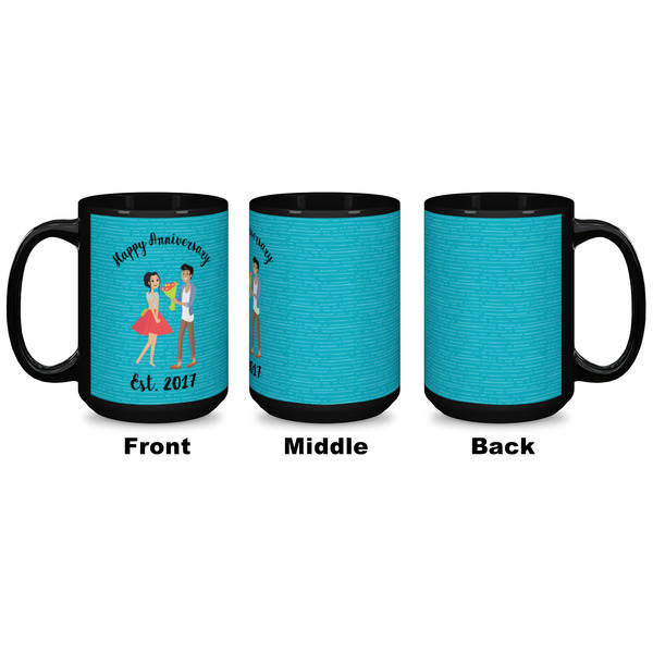 Happy Anniversary Coffee Mug - 15 oz - Black APPROVAL