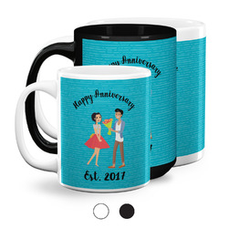 Happy Anniversary Coffee Mugs (Personalized)