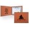 Happy Anniversary Leatherette Certificate Holder - Front and Inside (Personalized)
