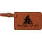 Happy Anniversary Cognac Leatherette Luggage Tags