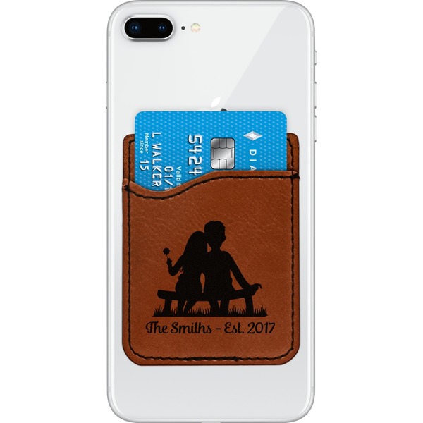 Custom Happy Anniversary Leatherette Phone Wallet (Personalized)