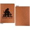 Happy Anniversary Cognac Leatherette Portfolios with Notepad - Small - Single Sided- Apvl