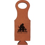 Happy Anniversary Leatherette Wine Tote (Personalized)