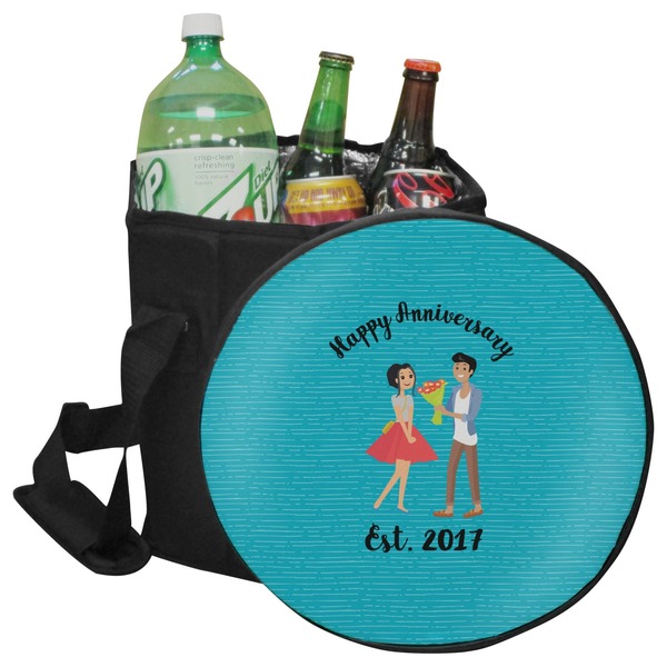 Custom Happy Anniversary Collapsible Cooler & Seat (Personalized)