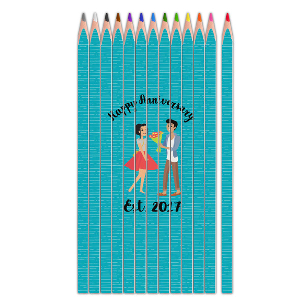 Custom Happy Anniversary Colored Pencils (Personalized)