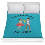 Happy Anniversary Comforter - Full / Queen (Personalized)