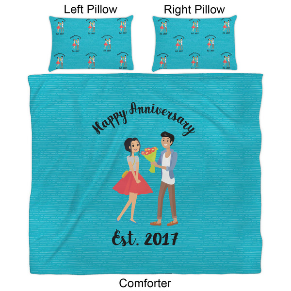 Happy Anniversary Comforter Set - King - Approval