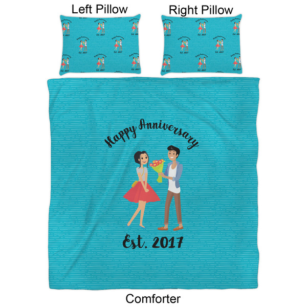 Happy Anniversary Comforter Set - Queen - Approval