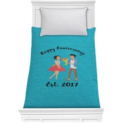 Happy Anniversary Comforter - Twin XL (Personalized)