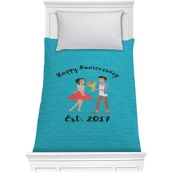Happy Anniversary Comforter - Twin XL (Personalized)