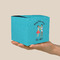 Happy Anniversary Cube Favor Gift Box - On Hand - Scale View