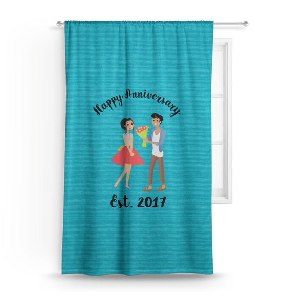 Custom Happy Anniversary Curtain (Personalized)