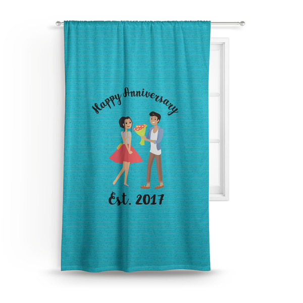 Custom Happy Anniversary Curtain Panel - Custom Size (Personalized)