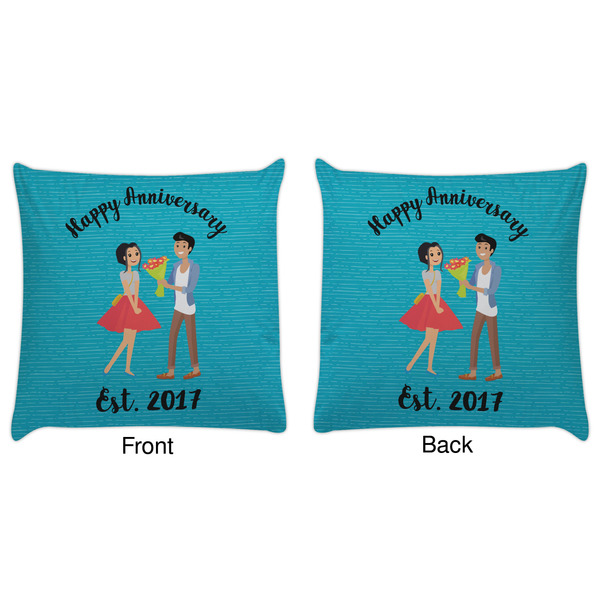 Happy Anniversary Decorative Pillow Case - Approval