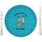 Happy Anniversary 10" Glass Lunch / Dinner Plates - Single or Set (Personalized)