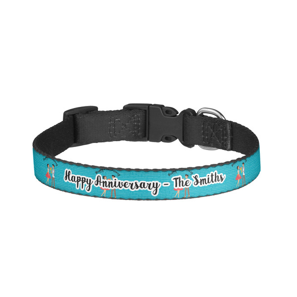 Custom Happy Anniversary Dog Collar - Large (Personalized)