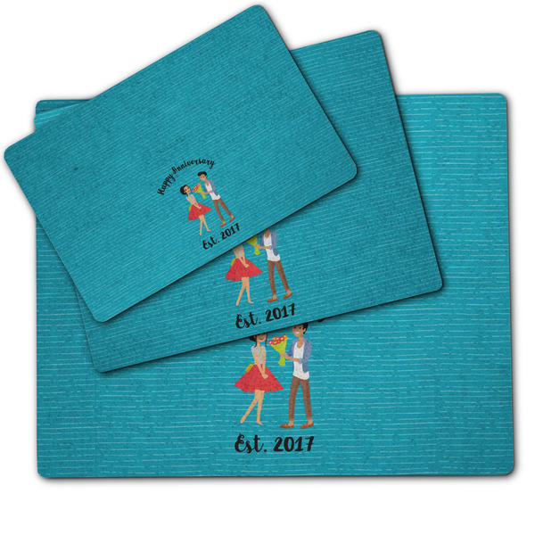 Happy Anniversary Dog Food Mat - MAIN (sm, med, lrg)