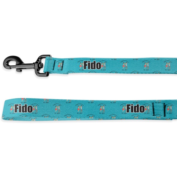 Custom Happy Anniversary Deluxe Dog Leash - 4 ft (Personalized)