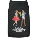 Happy Anniversary Black Pet Shirt (Personalized)