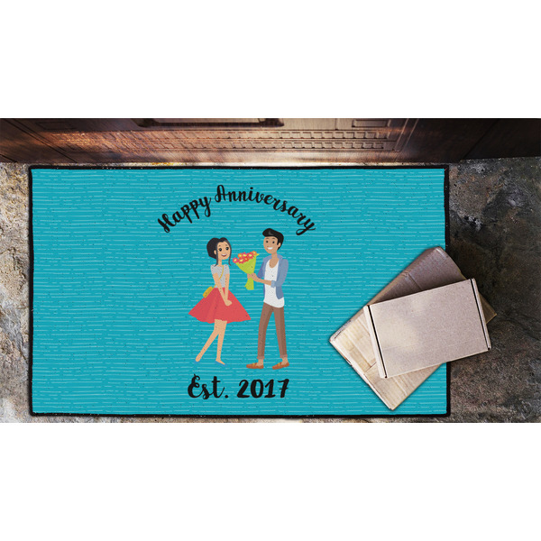 Happy Anniversary Door Mat - LIFESTYLE (Lrg)